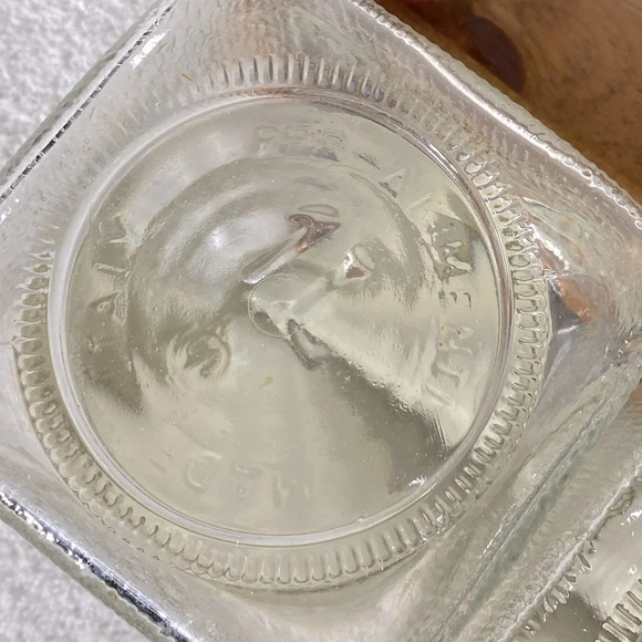 Vintage Primizie Glass Canister Set With Plastic Borgonovo Lids And Wood Tray - Picture 12 of 16